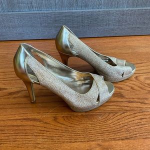 Alfani Gold Sparkly Heels